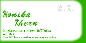 monika khern business card